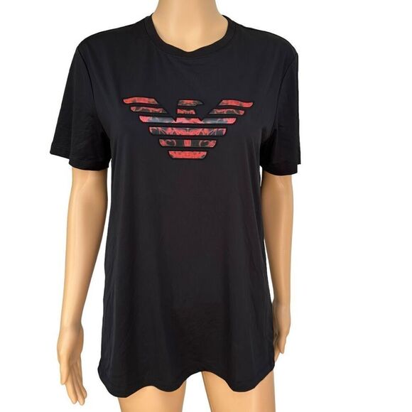 Black womens t shirt too fits size M - Picture 1 of 5